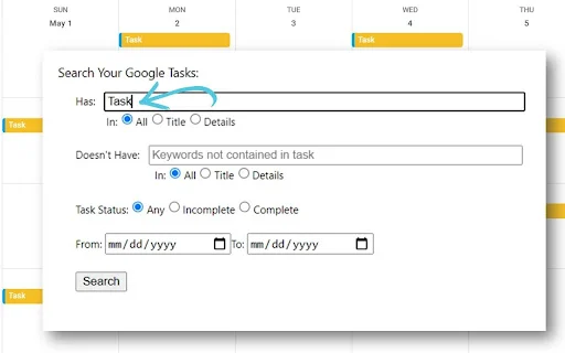 Search G. Calendar Tasks ডাউনলোড করুন – গুগল টাস্ক সার্চ করুন সহজে - Screenshot 2